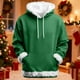 thumbnail image 1 of Sudadera con capucha para hombre, estilo casual, a la moda, con cuello redondo y bolsillos, estampado, jersey de manga larga, sudadera con capucha, blusa para hombre, poliéster, 1 of 9