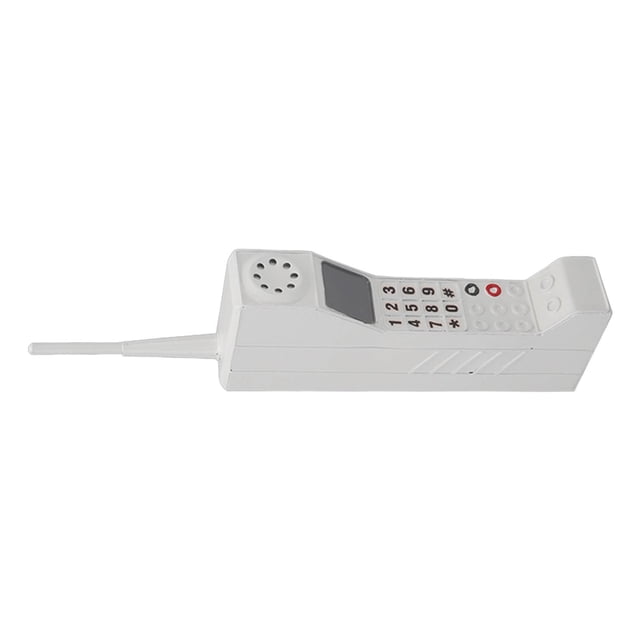 Modèle de Téléphone Portable en Brique de Simulation, Ornements Rétro Durables Anti-Chute Légers pour Studio Photo Blanc