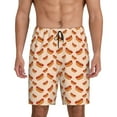 thumbnail image 3 of Lsque Hot Dog 2 Mens Sleep Pajama Shorts,Short Pajama Pants, Cotton Ultra-Soft Knit-Large, 3 of 9