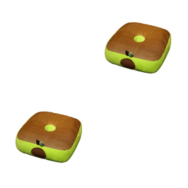 Wosthever Cojín para asiento de silla de Hotel de oficina, almohada adorable de felpa para glúteos, almohadas sedentarias lavables para todas Tipo 8 2piezas