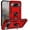 Red, variant on TECH CIRCLE for Google Pixel 10 / 10 Pro PC+TPU Armor Phone Case with 360 Metal Rotating Ring Kickstand [Military Grade Shockproof Armor] Heavy Duty Car Mount Holder Phone Cover,Red