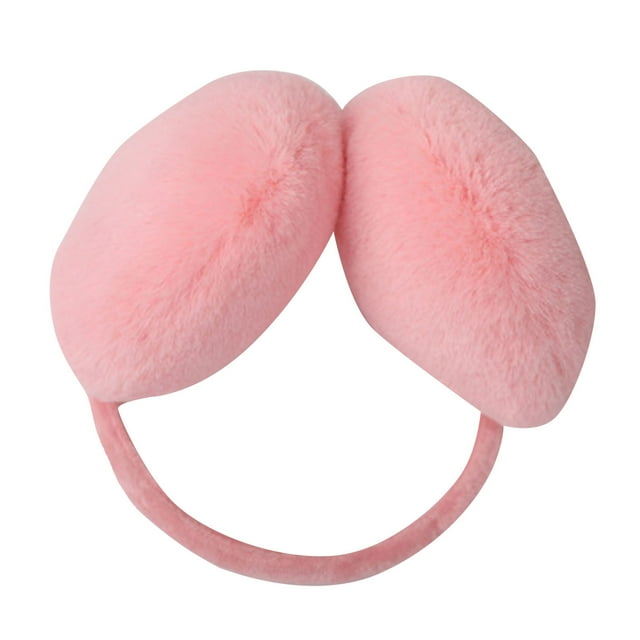 WTXUE Cache-Oreilles, Cache-Oreilles Mignons d'Hiver pour Femmes, Cache-Oreilles en Peluche Chaud, 1 Rose, Taille Unique