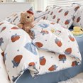 thumbnail image 1 of Cute Cartoon Bear Bedding Set Simple Duvet Cover Cotton Bed Linens Bed Sheets Pillowcase Single Double For Kids Decor Home, 1 of 7