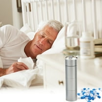 Miogawg Large Keychain Pill Holder, 3 Compartments Metal Small Pill Case, Portable Daily Pill Case, Waterproof Travel Medicine Container For Vitamin/Fish Oils/Capsule