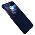 thumbnail image 1 of Compatible with Motorola Moto Razr 40 Ultra Carbon Fiber Texture Shockproof Magnetic Protective Case, 1 of 7