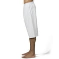thumbnail image 3 of MeMoi 2 Pair Men's Knee-Length Cotton-Rich Knit Boxer Shorts - Mens - Male, XS, White, 3 of 5