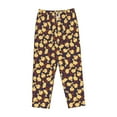 thumbnail image 4 of Xecao Cute Small Farm Birds Women's Straight Lounge Pajama Pants: The Epitome of Relaxed Sleepwear, 4 of 9