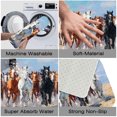 thumbnail image 4 of 1pc Running Horses Absorbent Non-Slip Bathroom Thickened Flannel Rug Decor,Soft,Quick Drying,Suitable For Indoor/outdoor Use,Bathrooms,Bedrooms,Kitchens,Terrace,Laundry Rooms,16"x24", 4 of 9