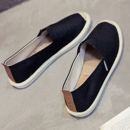 

UPUPER Breathable Linen Casual Men s Shoes Old Beijing Cloth Shoes Canvas Summer Leisure Flat Fisherman Driving Shoes walking