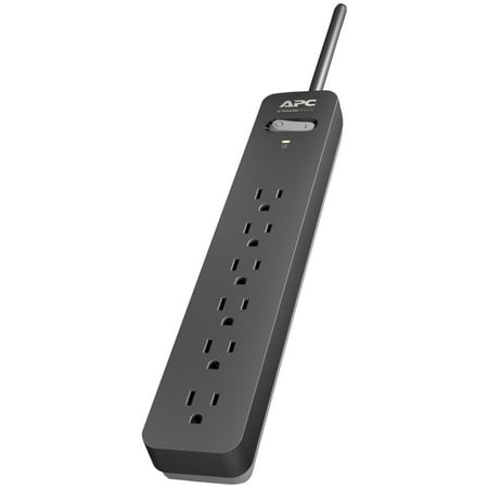 APC 6-Outlet Surge Protector 1080 Joule with 15-Foot Power Cord, SurgeArrest Essential (PE615)