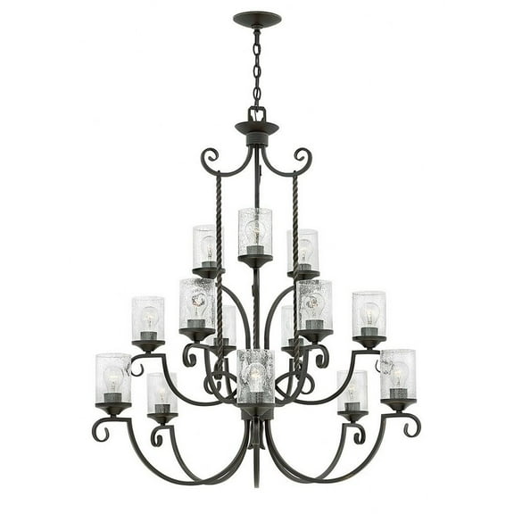 Hinkley Lighting - Casa - Fifteen Light Foyer in Rustic Style - 42 Inches Wide