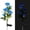 Blue, variant on Luxtrada Solar Powered Garden Stake Rose Lights,Outdoor LED Solar 5 Rose Flower Light, Waterproof IP65 Decoration Lights for Patio,Garden,Backyard (Yellow)