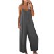 thumbnail image 2 of Puntoco Mujer Verano Europeo y Americano Sling Sólido Bolsillo Casual Mono Puntoco Puntoco-4077, 2 of 6