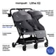 thumbnail image 2 of Mompush Lithe Double Ultralight Stroller, Lightweight Side by Side Stroller, Two Large Seats with Individual Recline, Easy Fold Twin Stroller, 2 of 5
