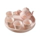 thumbnail image 1 of Juego de tetera de cerámica para niñas, incluye 1 tetera, 4 tazas y bandeja para servir bebidas frías y calientes Decoración de flores Durable Estilo B perfecl Tetera, 1 of 8