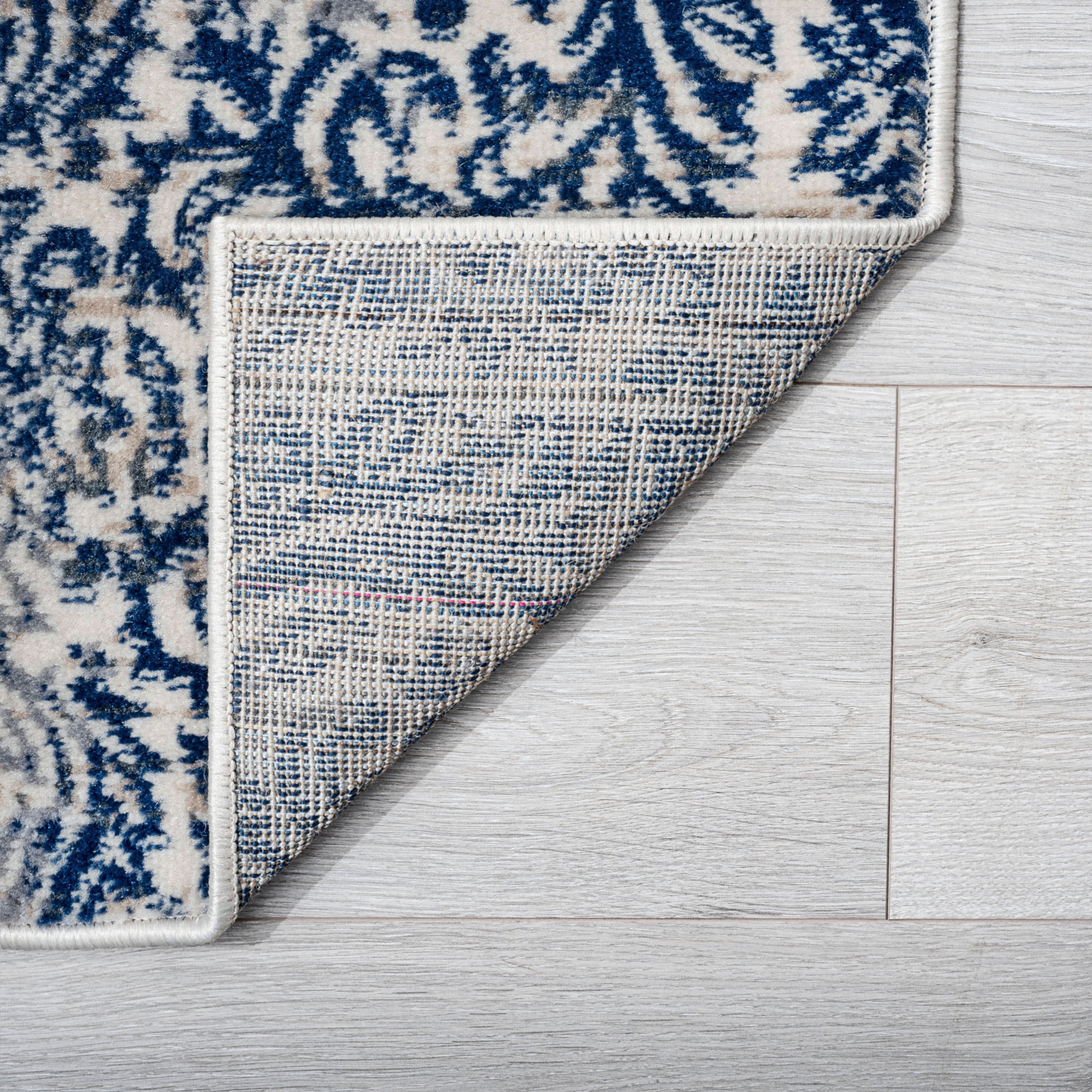 Madison Traditional 5' x 7' Cream Polypropylene Indoor Area Rug