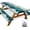 Green Blue, variant on SENLINK Picnic Table Cover with Bench Covers, Camping Essentials, Waterproof Windproof Tablecloth with Drawstring Bag, Fitted Rectangle Tables and Seats, 72in，Black