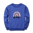 thumbnail image 3 of kayannuo Womens Tops Long Sleeve Shirts Fall Women's Casual Long Sleeve Printed Sweatershirt Loosen Blouse Tops Blue, 3 of 5