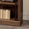 thumbnail image 6 of Maklaine Tall Wood Bookcase Wall with Ladder Storage Organizer in Brown, 6 of 8