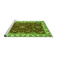thumbnail image 2 of Ahgly Company Machine Washable Indoor Square Abstract Green Modern Area Rugs, 4' Square, 2 of 4