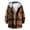 #078-Brown, variant on Handshe Men's Hooded Shirts, Fashion Thickened Checkered Casual Loose Fit Sweatshirt for Outdoor Activities and Street Style,Plus Size