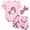 C/Unicorn Pink, variant on WIBACKER Baby Girl Clothes Summer Cute Outfits 3 6 12 18 Months Ruffle Romper & Floarl Shorts Sets for Sunflower Girls