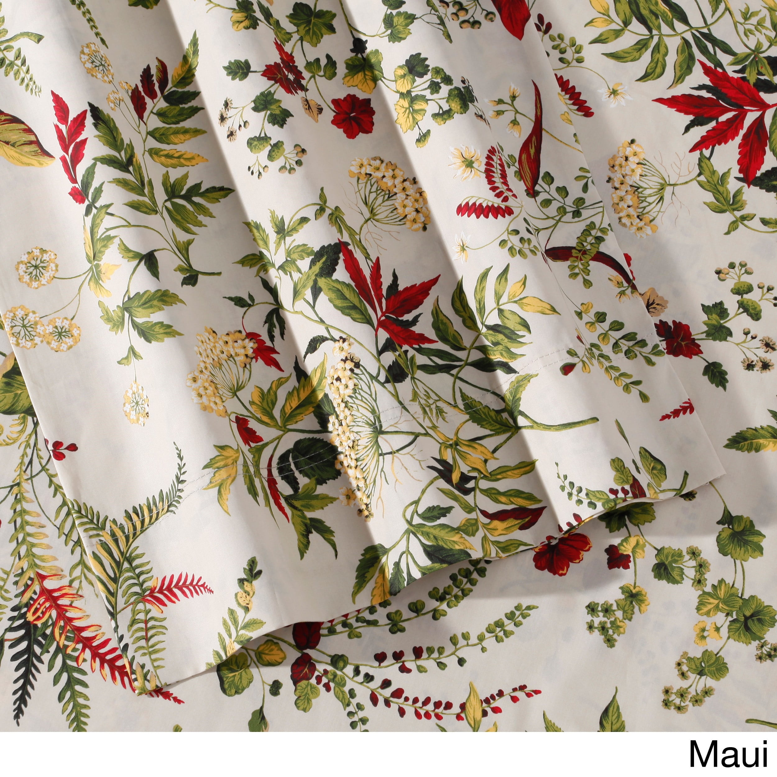 Full Marwah Corp FLFLEDSSFU TRIBECA LIVING Floral Printed Extra Deep Pocket Flannel Sheet Set 