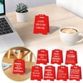 thumbnail image 5 of Letreros En Miniatura Adornos Decorativos De Escritorio Adornos De Broma Con Cara De Acrílico Rojo Broma Para Compañeros De Trabajo, 5 of 5