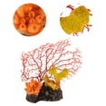 thumbnail image 4 of Unique Bargains 1 Pcs Colorful Coral Reef Decor Mini Faux Coral Decor for Aquarium Decorations Red 12.5x13cm, 4 of 7