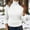 A6 White, variant on GILIGEGE Women's Turtleneck Sweaters Knitted Warm Sweater Slim Fit Sweater Spring Fashion Lightweight Shirts Knitted Pullover Warm Sweater Tops Chunky Blouse Under Layer Shirts Long Sleeve Shirts L
