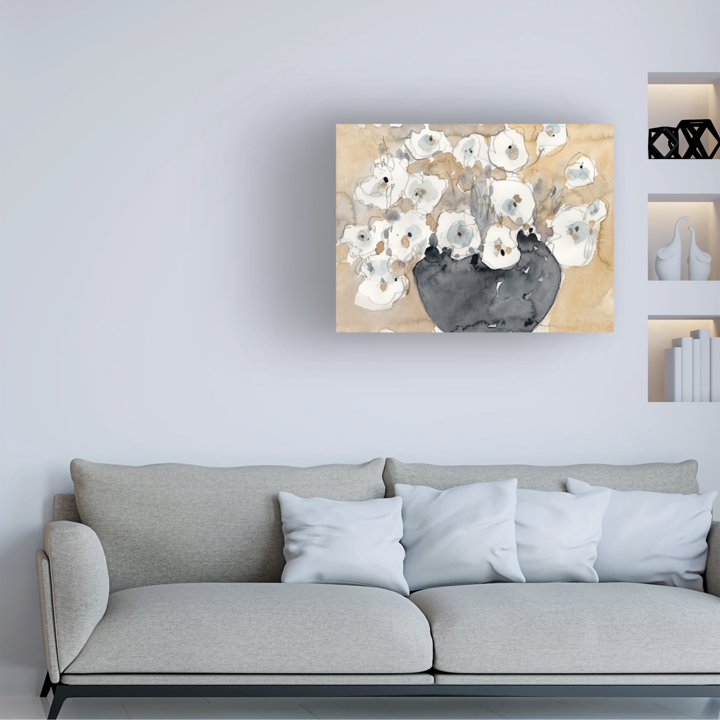 Samuel Dixon 'Another White Blossom II' Canvas Art