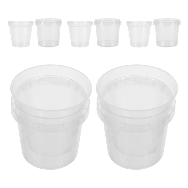 BESTYASH 5Jgo Macetas Claras Para Plantas Con Agujeros De Drenaje Y Buena Circulación De Aire Para