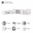 thumbnail image 3 of Bush Furniture Key West TV Stand for 70 Inch TV with Coffee Table and End Tables in Pure White Oak, 3 of 7