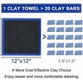 thumbnail image 4 of Clay Towel For Auto Detailing,12"×12" Fine Grade Microfiber Clay Alternative Scratch-Free Cloth,Clay Towel For Detailing & Polishing,Car Cloth Cleaner Automotive for Smooth Car Paint Surface, 4 of 7