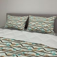 thumbnail image 2 of Cartoon Comforter & Sham Bedding Set, Print of Wavy Roads Cars Traffic Signs and Trees in Pattern, 3 pcs Duvet Set Microfiber Filling Quilt, 5 Sizes, Ivory and Multicolor, by Ambesonne, 2 of 4