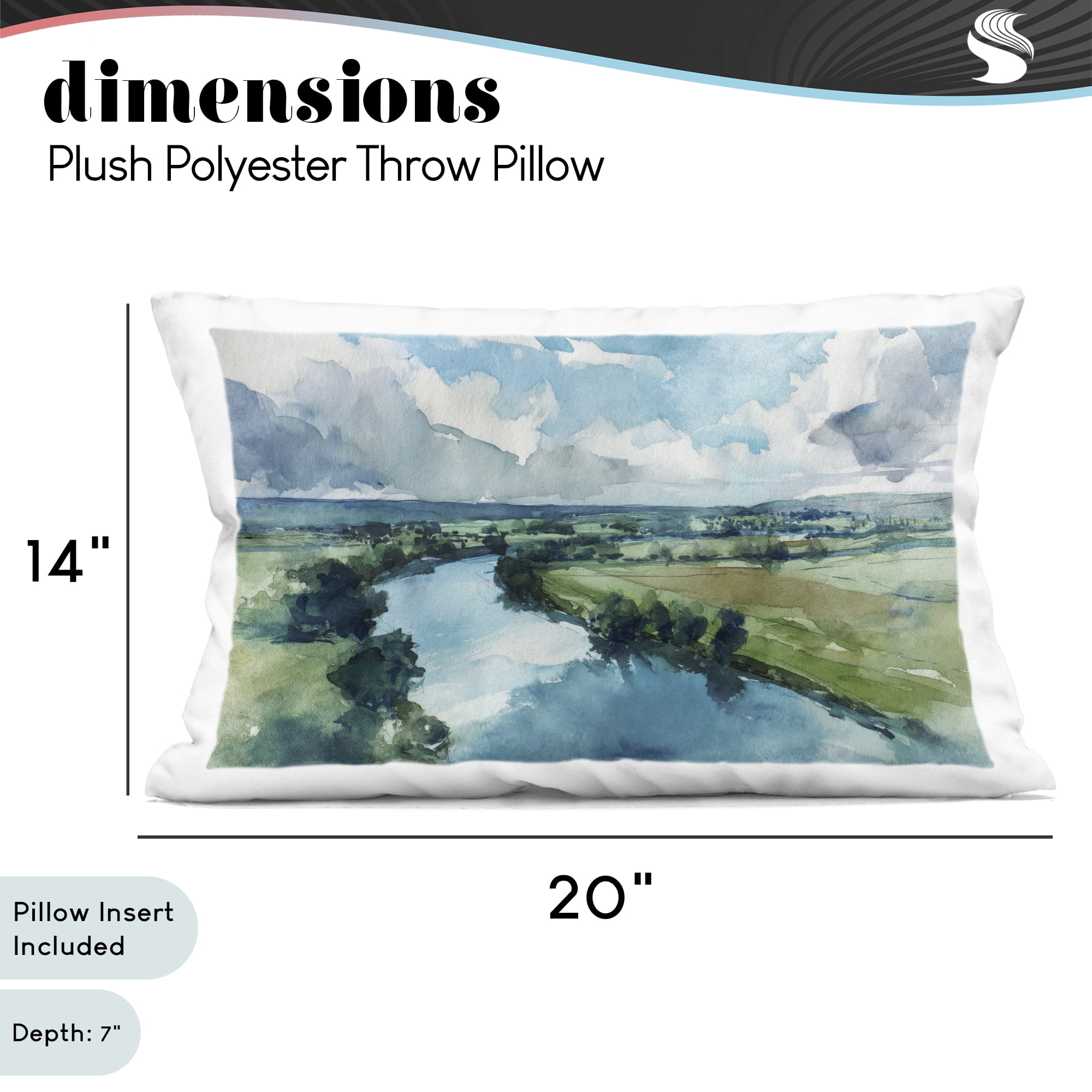 Stupell Industries In The Wild Flow Decorative Printed Throw Pillow, design by Svetlana Aleynikova