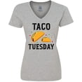 thumbnail image 3 of Inktastic Taco Tuesday Women's V-Neck T-Shirt, 3 of 5