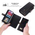 thumbnail image 6 of for Samsung Galaxy S24 Ultra Case, for Samsung S24 Ultra Wallet Case, Premium PU Leather [Magnetic Flip] [Zipper Pocket] [Wristband] [Card Holder] Detachable Case for Galaxy S24 Ultra, Black, 6 of 11