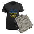 thumbnail image 5 of CafePress - Support Ukraine I Stand With Ukraine P Pajamas - Women's Short Sleeve Print T-Shirt and Pants Dark Cotton Pajama Set, 5 of 7
