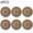 #5, variant on CHJK 8 Pcs Gradient Woven Round Placemat, 15 x 15 Inch Handmade Braided Heat Resistant Table Mat, Kitchen Dining Decor for Tabletop Protection