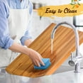 thumbnail image 6 of Costway Teak Wood Cutting Board Extra Large 24" Reversible Cutting Board with Handle, 6 of 9