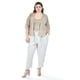 thumbnail image 4 of Ensamble tipo kimono con blusa básica Roman Fashion / Tallas Extras, 1892 (Cafe) cafe 40, 4 of 6