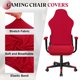 thumbnail image 3 of Fundas para sillas de juego, funda elástica para silla de oficina con reposabrazos, protector de asiento elástico para silla de juego de oficina reclinable, rojo, 3 of 7