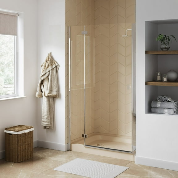 Swiss Madison Voltaire 48" x 36" Single-Threshold, Left-Hand Drain, Shower Base in Biscuit
