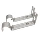 thumbnail image 1 of 1 par de soportes de barra de cortina de metal ajustables para montaje en pared. De plata, 1 of 7