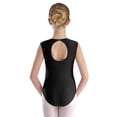 thumbnail image 6 of Doomiva Gymnastics Leotards for Kids Girls Rhinestone Figure Skating Jumpsuit Ballet Dance Outfits Black 14, 6 of 7