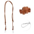 thumbnail image 3 of Unique Bargains 1 Pc Single Shoulder Handbag Strap for Office Light Brown PU Metal, 3 of 5