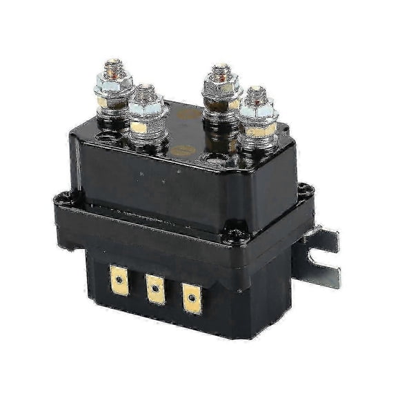 12V ATV UTV Winch Rocker Switch with Thumb Control 250A Solenoid Relay Contactor