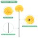 thumbnail image 2 of Uxcell Flores de Bola de Crisantemo Artificial, Ramos de Seda de Hortensia Falsos para el Hogar/Boda Amarillo 30 Pack, 2 of 7