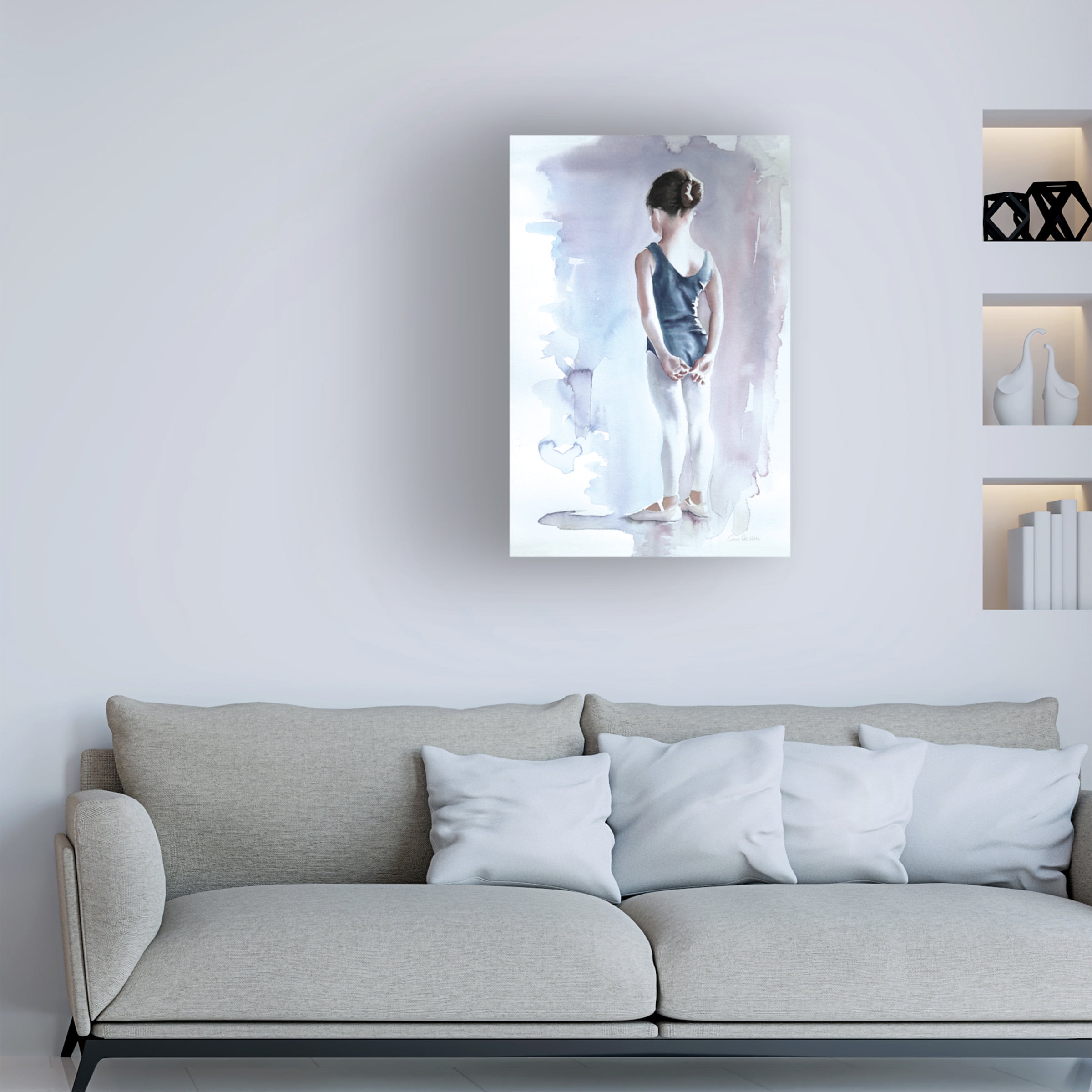 Trademark Fine Art 'First Day at Ballet' Canvas Art by Wild Apple Graphics
